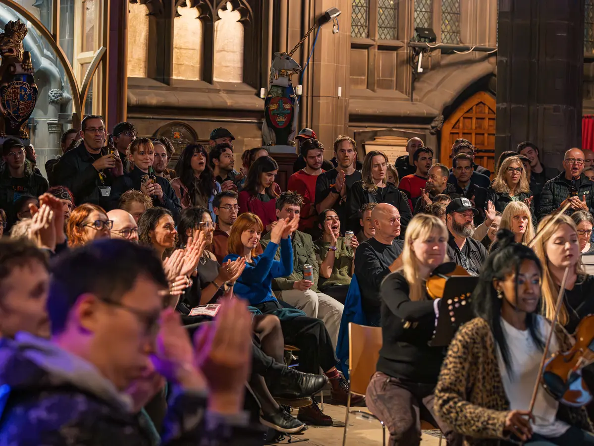 UFO Orchestra filling St Mary's Church